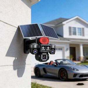 4  LENS SOLAR  CCTV CAMERA